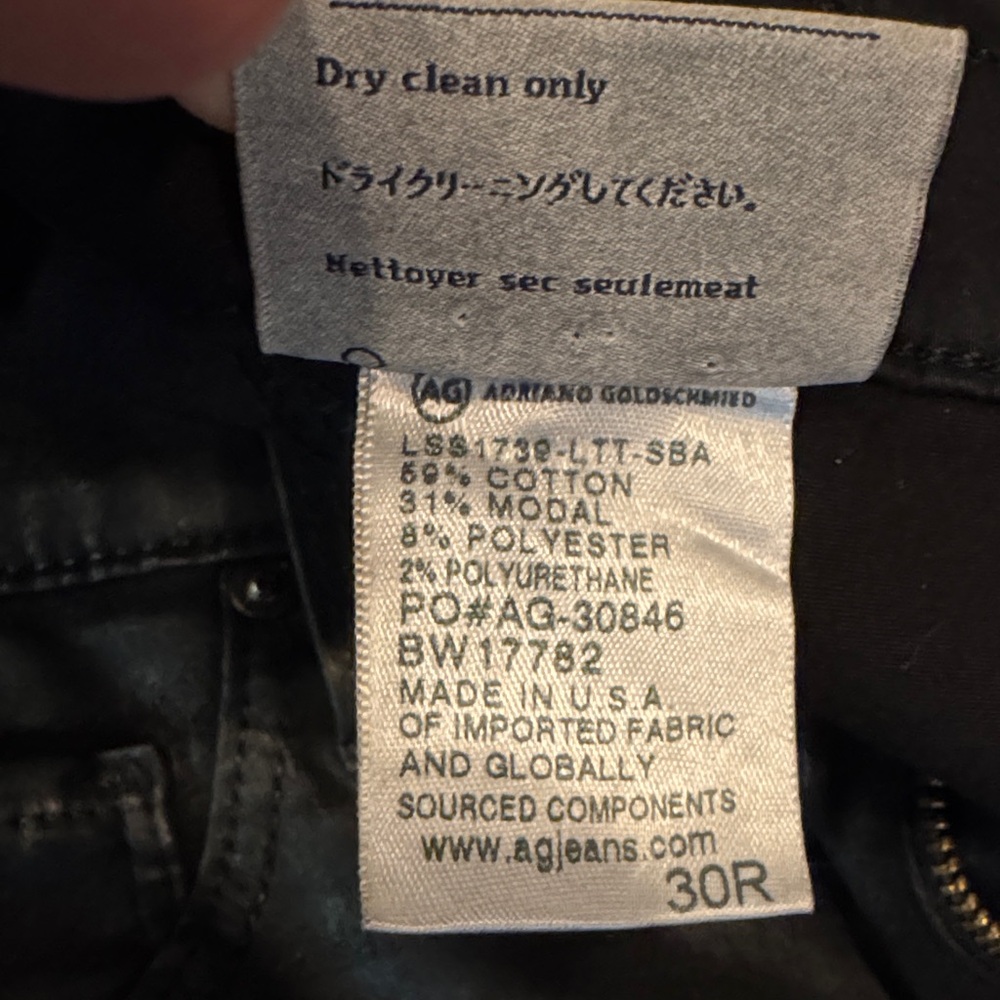 NWOT Adriano Goldschmied Legging Super Skinny Ankle Jeans Lace-Up Sides size 30 - Picture 10 of 16
